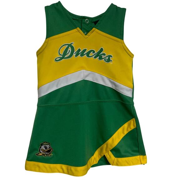 Gen 2 Oregon Ducks Cheerleader Outfit Baby 2T - Picture 1 of 7